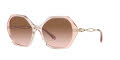 Coach HC8315 Gradient Transparent Peach / Brown Rose Gradient Lens (564013) Sunglasses - Color Image