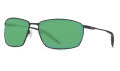 Costa Turret Matte Black-Matte Black-Black / Green Mirror 580P Polarized Polycarbonate (TRT-11-OGMP) Sunglasses - Color Image