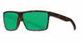 Costa Rinconcito Matte Tortoise / Green Mirror 580P Polarized Polycarbonate (RIC-191-OGMP) Sunglasses - Color Image