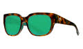Costa Waterwoman Shiny Palm Tortoise / Green Mirror 580P Polarized Polycarbonate (WTW-250-OGMP) Sunglasses - Color Image