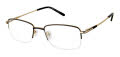 Cruz I-895 Black/Gold Eyeglasses - Color Image