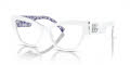 Dolce & Gabbana DG3378 White On Blue Maiolica (3371) Eyeglasses - Color Image