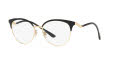 Dolce & Gabbana DG1337 Gold-Black (1334) Eyeglasses - Color Image