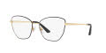 Dolce & Gabbana DG1340 Gold-Matte Black (1311) Eyeglasses - Color Image