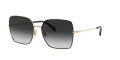 Dolce & Gabbana DG2242 Gold-Black / Grey Gradient Lens (13348G) Sunglasses - Color Image