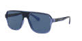 Dolce & Gabbana DG6134 Transparent Blue-Black / Dark Blue Lens (325880) Sunglasses - Color Image