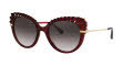 Dolce & Gabbana DG6135 Transparent Dark Red / Grey Gradient Lens (550/8G) Sunglasses - Color Image
