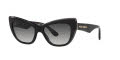 Dolce & Gabbana DG4417 Black/Transparent Grey / Grey Gradient (32468G) Sunglasses - Color Image