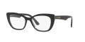 Dolce & Gabbana DG3360 Black / Transparent Grey (3246) Eyeglasses - Color Image