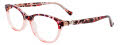 EasyClip EC568 No Clip-On Lens Pink Marbled & Crystal Pink/Pink Marbled (30) Eyeglasses - Color Image