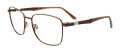 EasyClip EC614 with Magnetic Clip-On Lens Sat Brown-010 Eyeglasses - Color Image