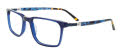 EasyClip EC634 with Magnetic Clip On Lens Crystal Dark Blue (50) Eyeglasses - Color Image