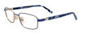 EasyClip EC558 No Clip-On Lens Blue & Steel / Matt Blue (050) Eyeglasses - Color Image