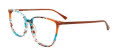 EasyClip EC598 With Magnetic Clip-On Lens Tortoise/Brown with Polarized Lens (010) Eyeglasses - Color Image