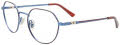 EasyClip EC632 No Clip-On Lens Brown & Satin Blue (010) Eyeglasses - Color Image