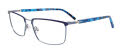 Easytwist N Clip CT270 With Magnetic Clip-On Lens Matte Dark Blue & Light Blue (50) Eyeglasses - Color Image