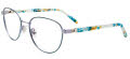 Easytwist Kids ET9000 Kids No Clip-On Lens Satin Teal & Light Steel Blue (060) Eyeglasses - Color Image