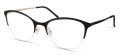 ECO Angelica Black/Gold Eyeglasses - Color Image