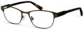 ED Ellen Degeneres O-15 Dark Olive (DOLV0) Eyeglasses - Color Image