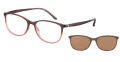 Elle EL 13510 Brown Eyeglasses - Color Image