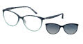 Elle EL 13511 Blue  Eyeglasses - Color Image