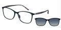 Elle EL 13512 Black Eyeglasses - Color Image