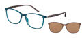 Elle EL 13512 Green Eyeglasses - Color Image