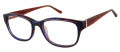 Elle EL 13550 Blue (BL) Eyeglasses - Color Image