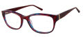 Elle EL 13550 Red (RD) Eyeglasses - Color Image