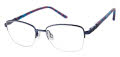 Elle EL 13557 Blue (BL) Eyeglasses - Color Image