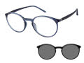 Elle EL 13543 with Clip On Lens Gray Eyeglasses - Color Image