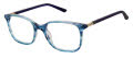 Elle EL 13518 Blue Eyeglasses - Color Image