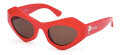 Emilio Pucci EP0214 Shiny Red / Roviex (66J) Sunglasses - Color Image