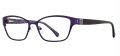 Fatheadz Dea Prato Deep Purple Eyeglasses - Color Image