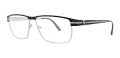Fatheadz Limit Silver Black Eyeglasses - Color Image
