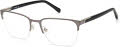 Fossil Fos 7110/G Semi Matte Dark Ruthenium (0R80) Eyeglasses - Color Image