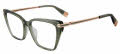 Furla VFU724 Shiny Transparent Green (02GN) Eyeglasses - Color Image