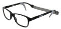 Gizmo Rubber GZ 1015 Black (BLK) Eyeglasses - Color Image