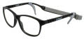 Gizmo Rubber GZ 1016 Black (BLK) Eyeglasses - Color Image