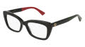 Gucci GG0165ON Black-Red - Size 51 (003) Eyeglasses - Color Image