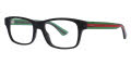 Gucci GG0006ON Black-Green - Size 53 (002) Eyeglasses - Color Image