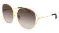 Gucci GG0595S Gold / Brown Gradient Lens - Size 64 (008) Sunglasses - Color Image