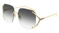 Gucci GG0646S Gold / Grey Gradient Lens (001) Sunglasses - Color Image