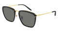 Gucci GG0673S Black-Gold / Grey Lens (001) Sunglasses - Color Image