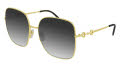 Gucci GG0879S Gold / Grey Gradient Lens (001) Sunglasses - Color Image
