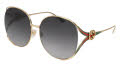 Gucci GG0225S Gold / Grey Gradient Lens (001) Sunglasses - Color Image