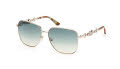 Guess GM00004 Shiny Pale Gold (32P) Sunglasses - Color Image