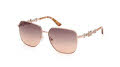 Guess GM00004 Shiny Rose Gold (28F) Sunglasses - Color Image