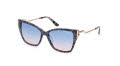 Guess GM0833 Blue / Havana / Shiny Rose Gold (92W) Sunglasses - Color Image