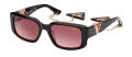 Guess GU7891 Shiny Black / Gradient Bordeaux (01T) Sunglasses - Color Image